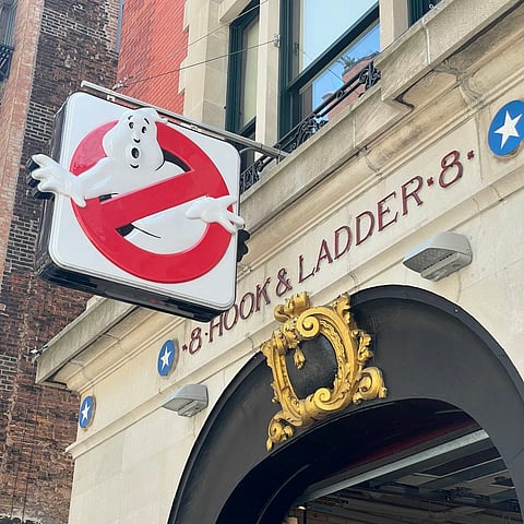 A view of Ghostbusters Firehouse (Hook & Ladder 8)