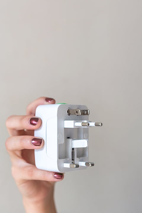 A universal travel adapter