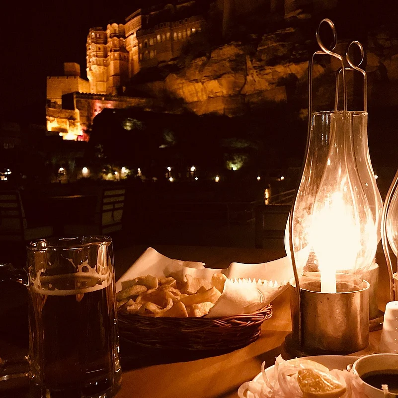 Dinner at the Chokhelao Garden and Terrace Restaurant