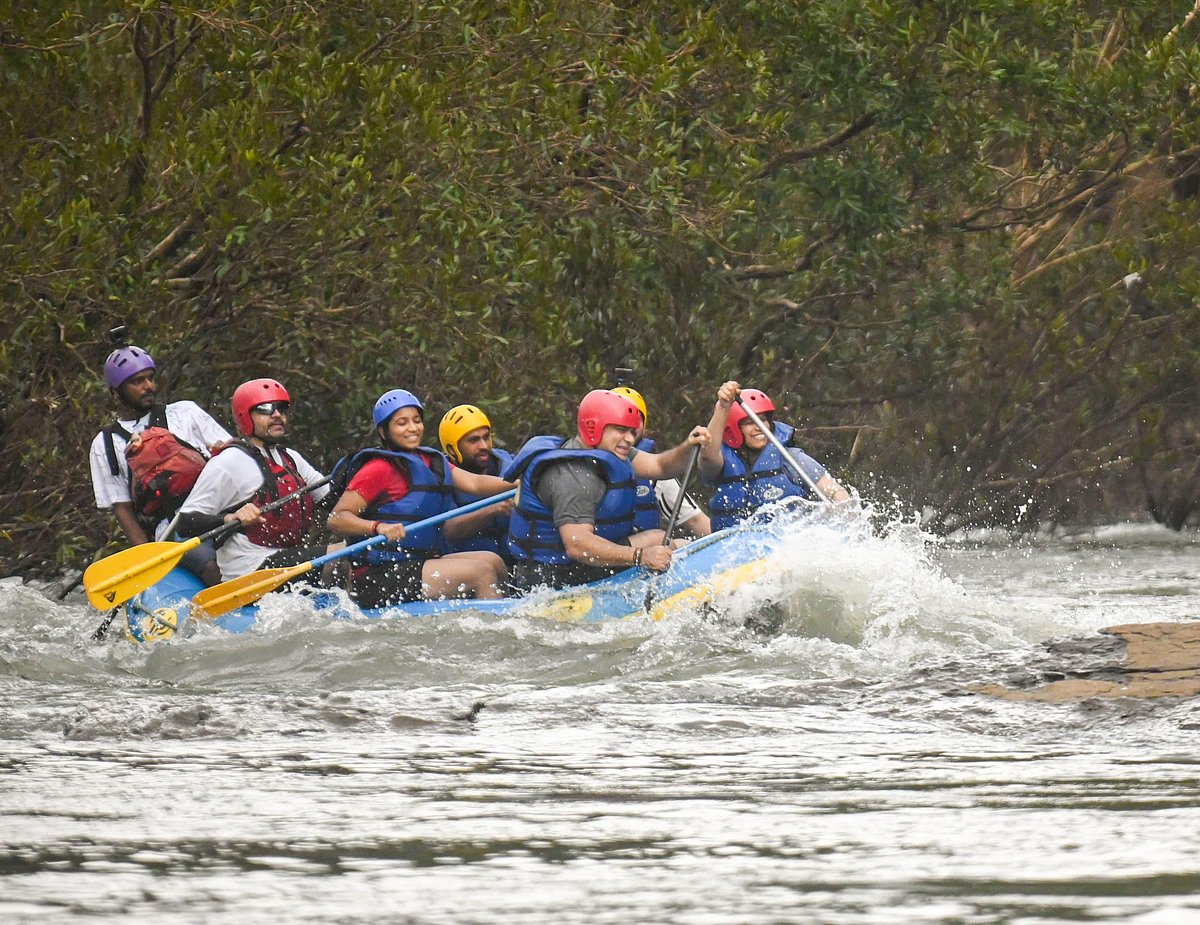 Rohan A Khaunte and his team navigate the rapids of the Mhadei River