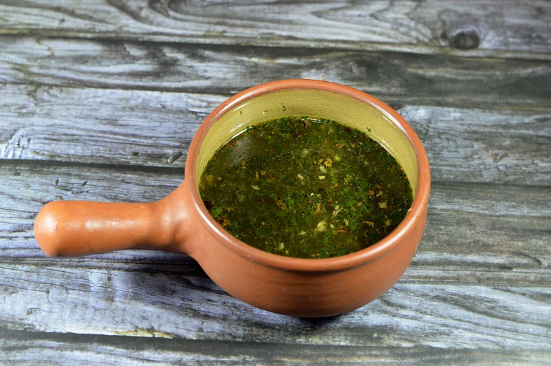 Mulukhiyah is the name of leafy greens, known in English as jute leaves