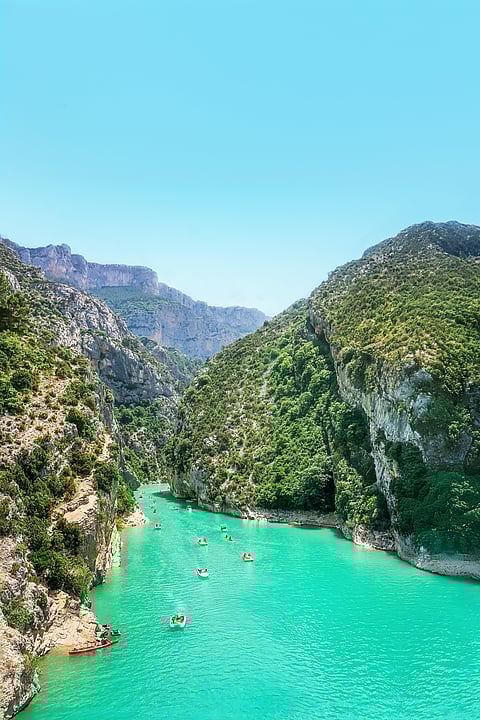 A view of Verdon Gorge, Provence