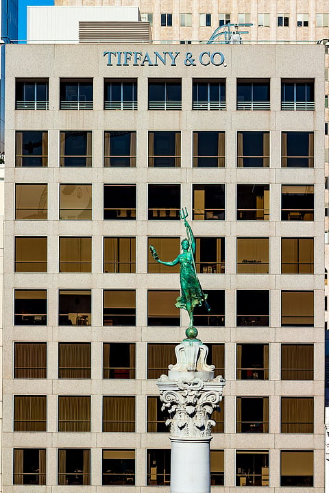 A view of the Tiffany & Co. building