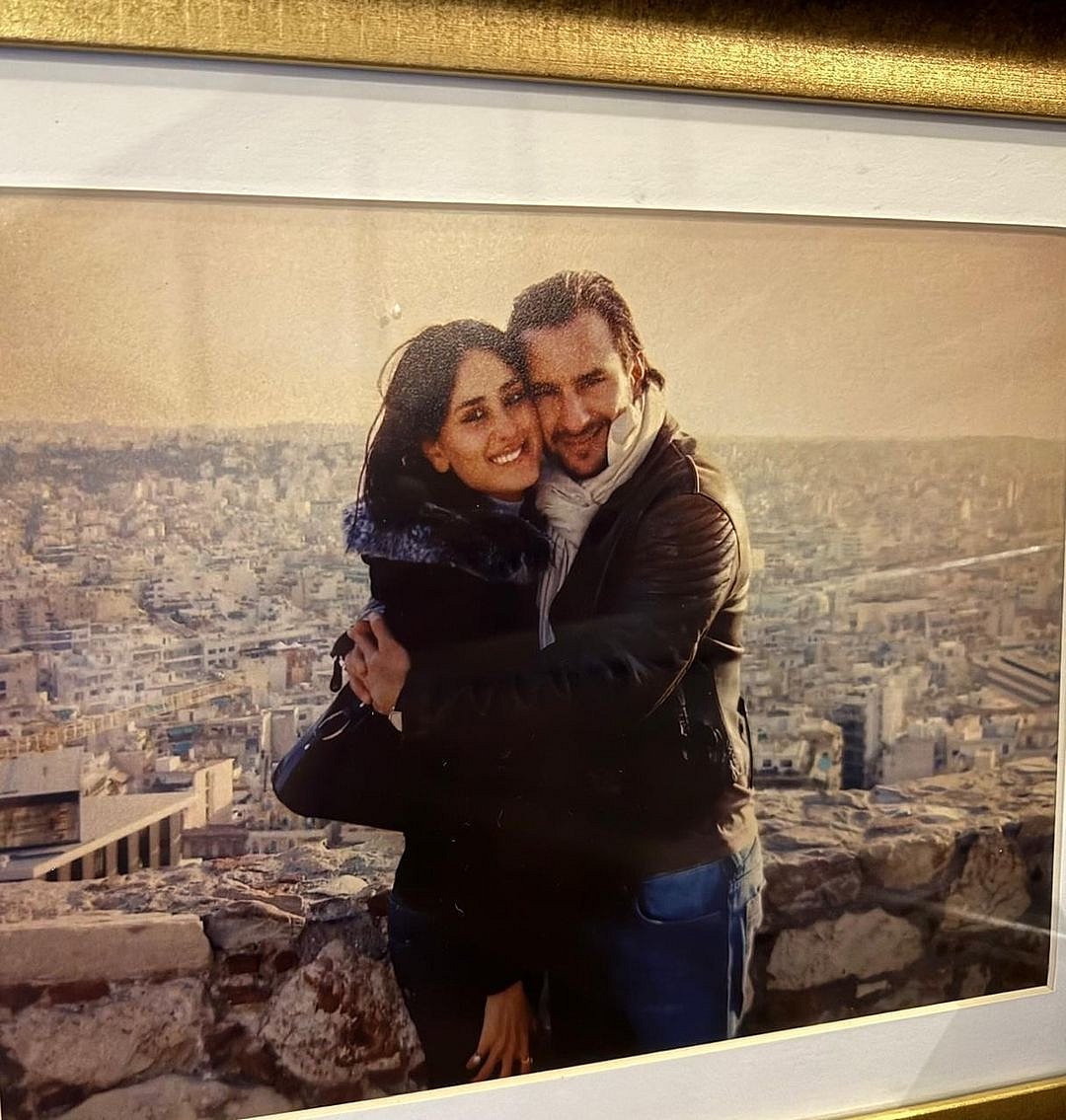 An old photograph of young Saif and Kareena in Greece