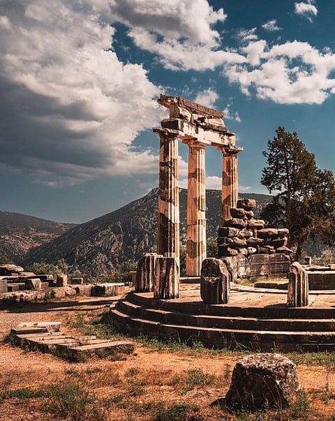 The site of Delphi, Greece