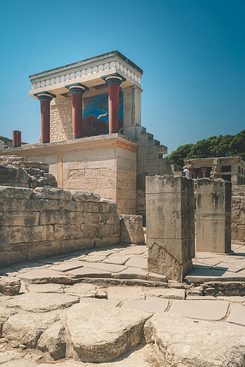 North entrance of the Palace of Knossos