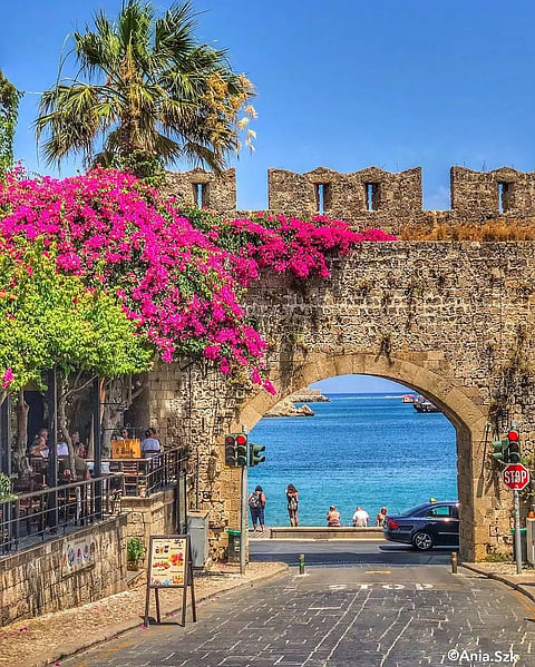 A view of Rhodes Old Town
