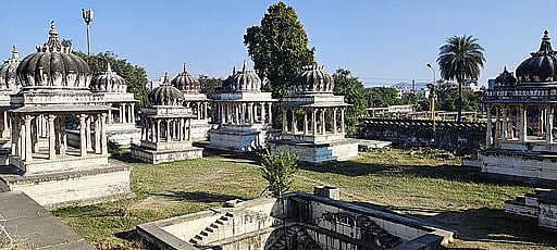 The cenotaphs at Ahar