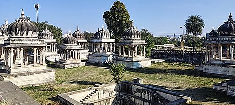 The cenotaphs at Ahar