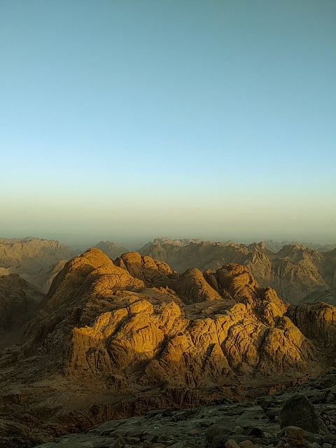 Mount Sinai during sunrise