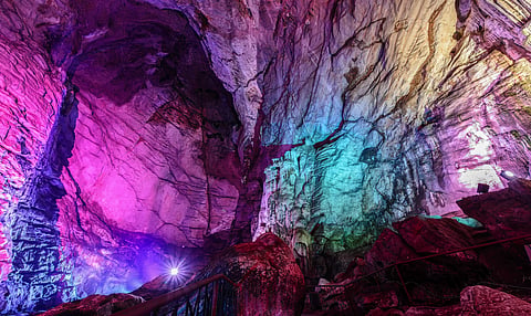 Borra Caves are located on the East Coast of India