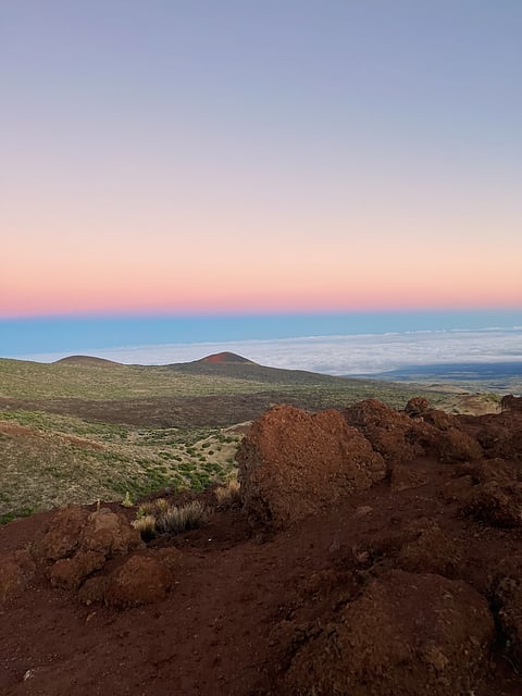 Sunset from the top of Mauna Kea