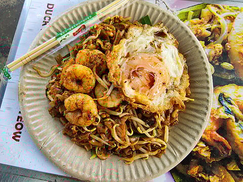 The Presgrave Street Ah Shen Duck Egg Char Koay Teow version of the stir-fried noodle dish