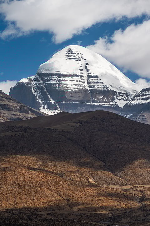 A close-up look at Mount Kailash 