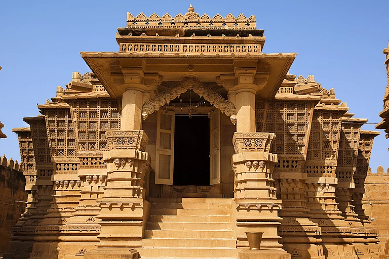 A rebuilt Jain temple of Lodhruva village - OSTILL is Franck Camhi/Shutterstock