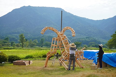 An artist at work