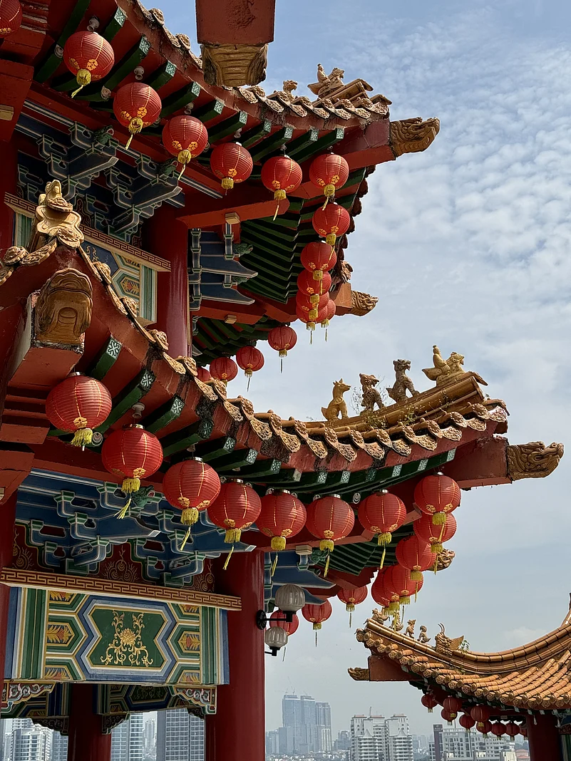 The architectural intricacies of Thean Hou Temple in Kuala Lumpur, Malaysia