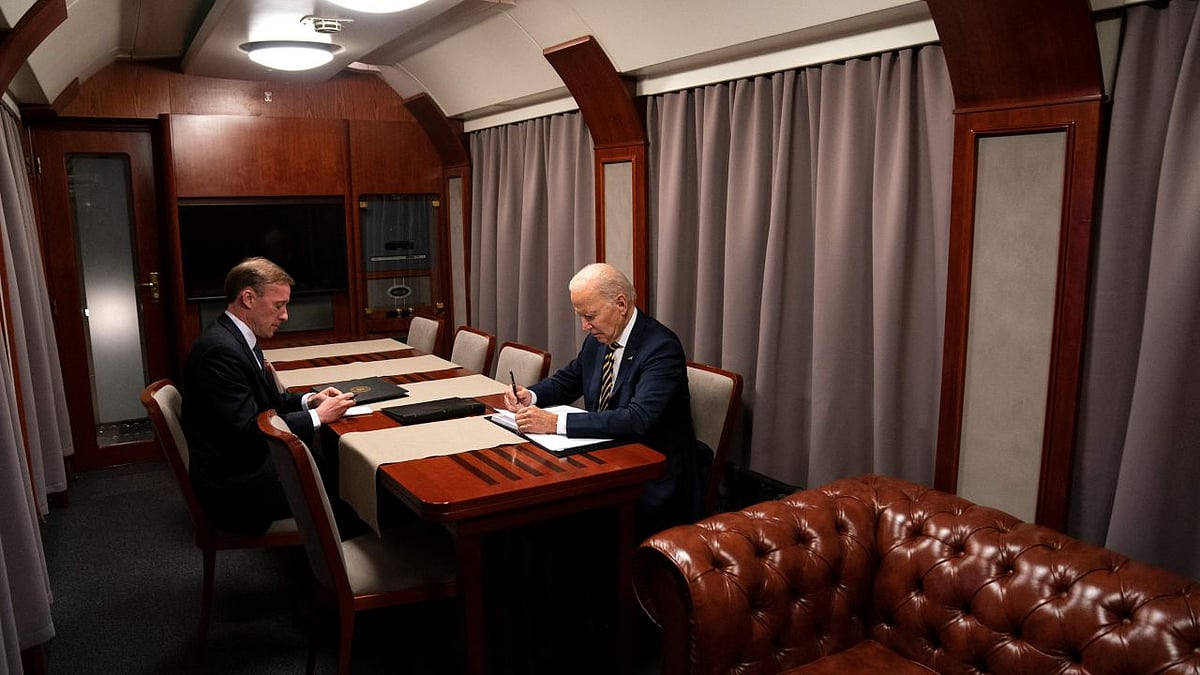 US President Joe Biden used Rail Force One in 2023 to travel to Kyiv