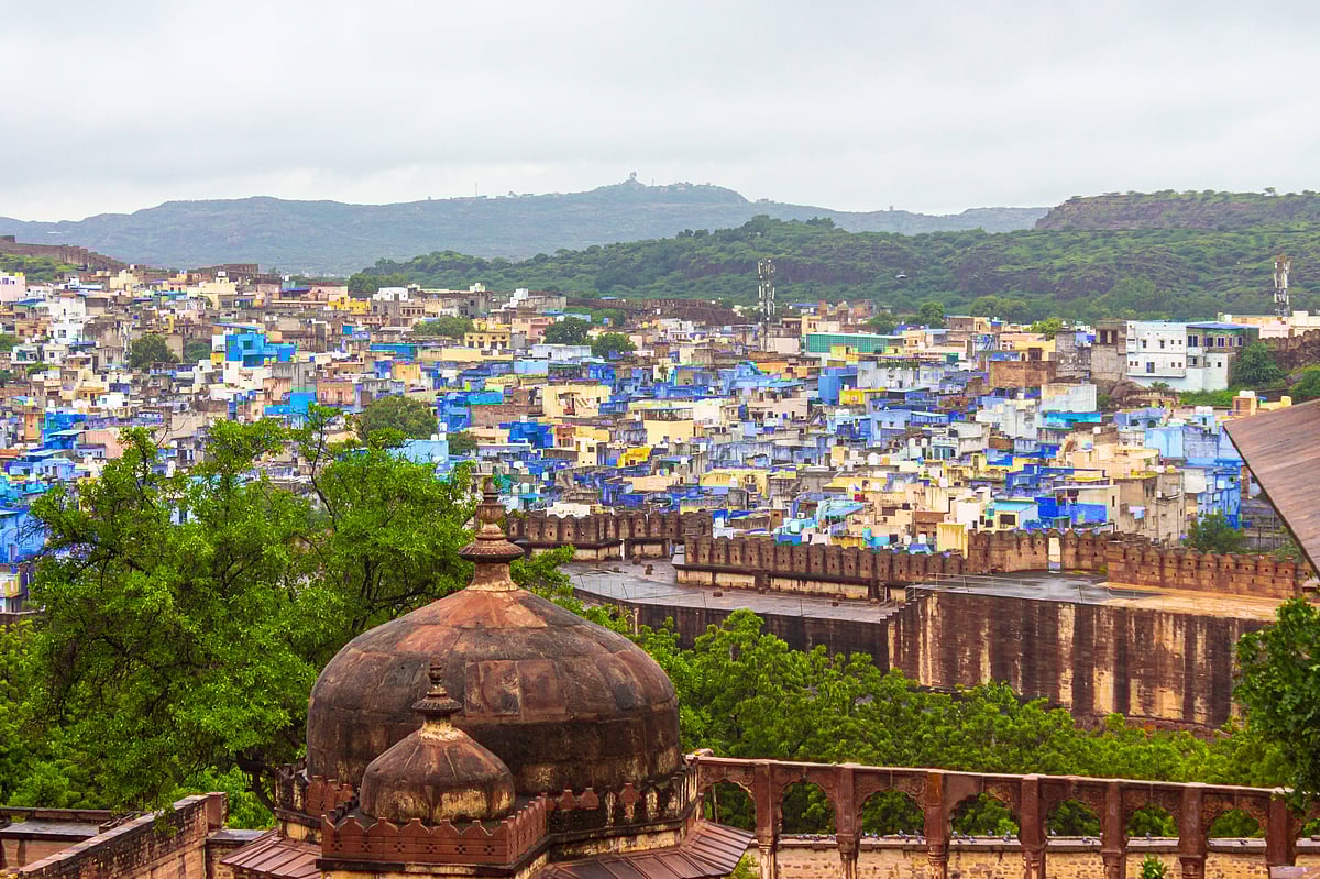 An aerial view of the blue-city, Jodhpur