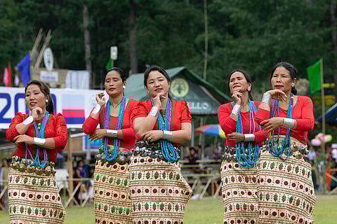 A performance during the Myoko festival in March 2019