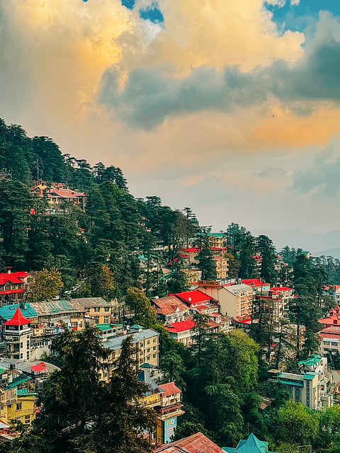 A beauitful view of Shimla