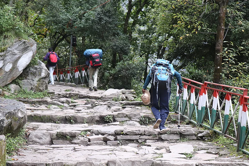 Trekking is one of the prominent experiences in Kaudiyala