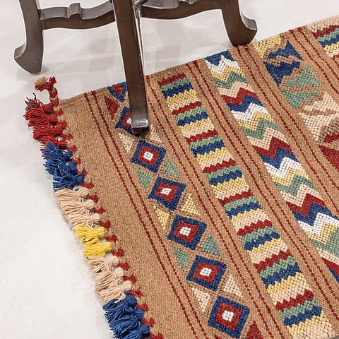 Sheep wool dhurrie from Kutch