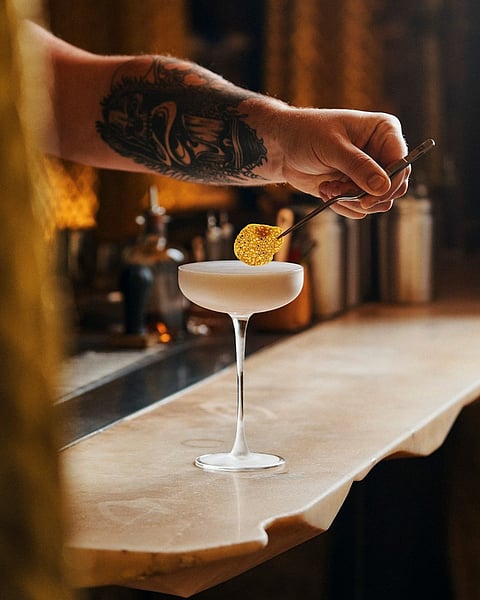 The bar puts a spotlight on locally sourced French ingredients through its innovative cocktails