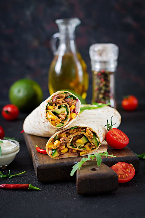Delicious Burritos served