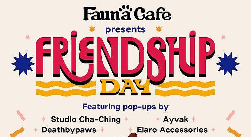 Check out a colourful pop-up experience at the Fauna Café to mark Friendship Day