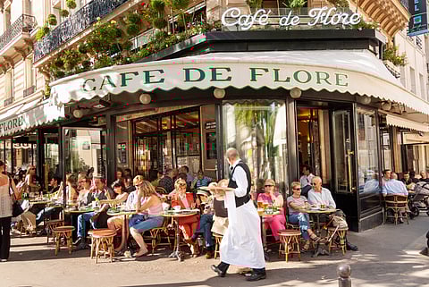 Café de Flore, located on Saint-Germaine Boulevard, has been around since 1887