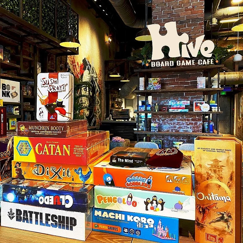 Hive Café has over 500 strategy, mystery and card games and hundreds of books for customers