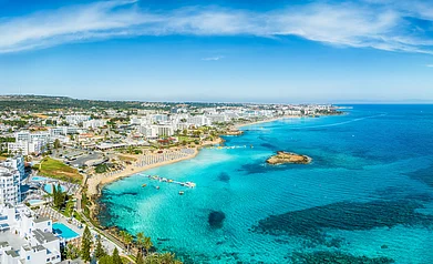 Shutterstock : Landscape with Fig Tree Bay in Protaras, Cyprus