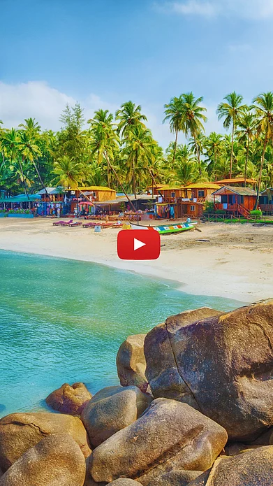 Shutterstock : An idyllic view of a beach in Goa