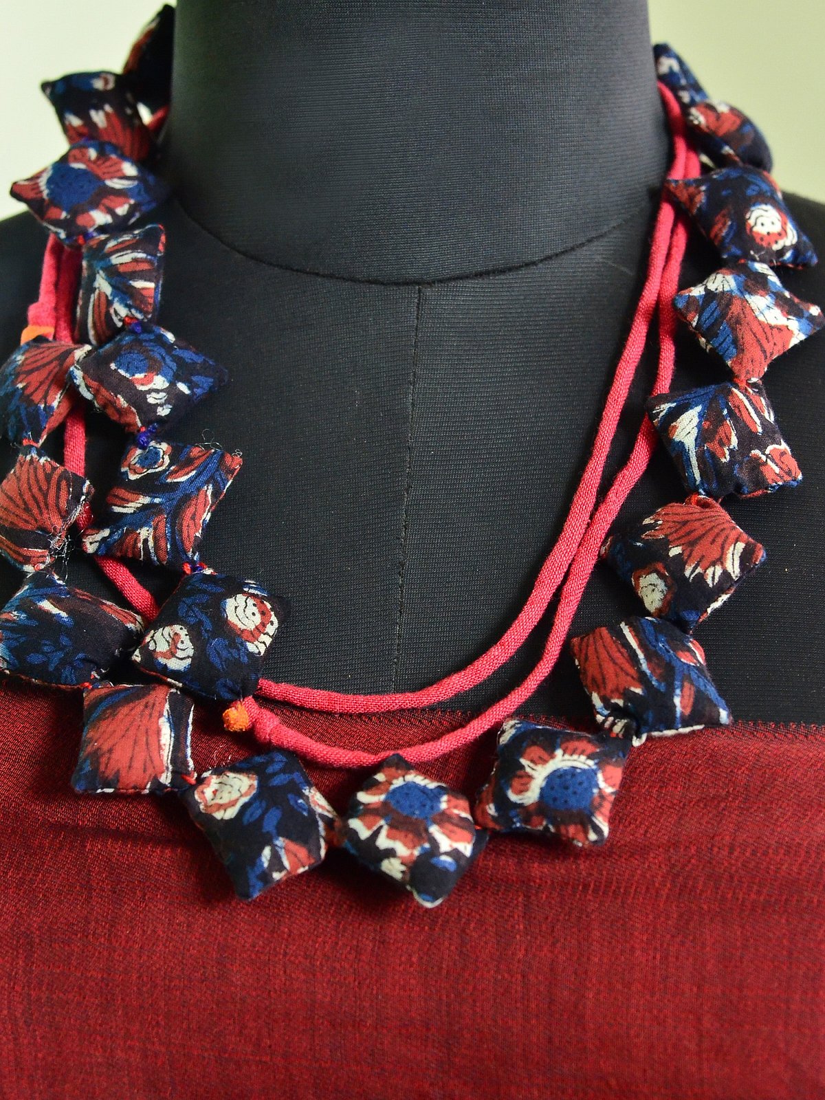 Layer your boho look with cloth jewellery in funky prints