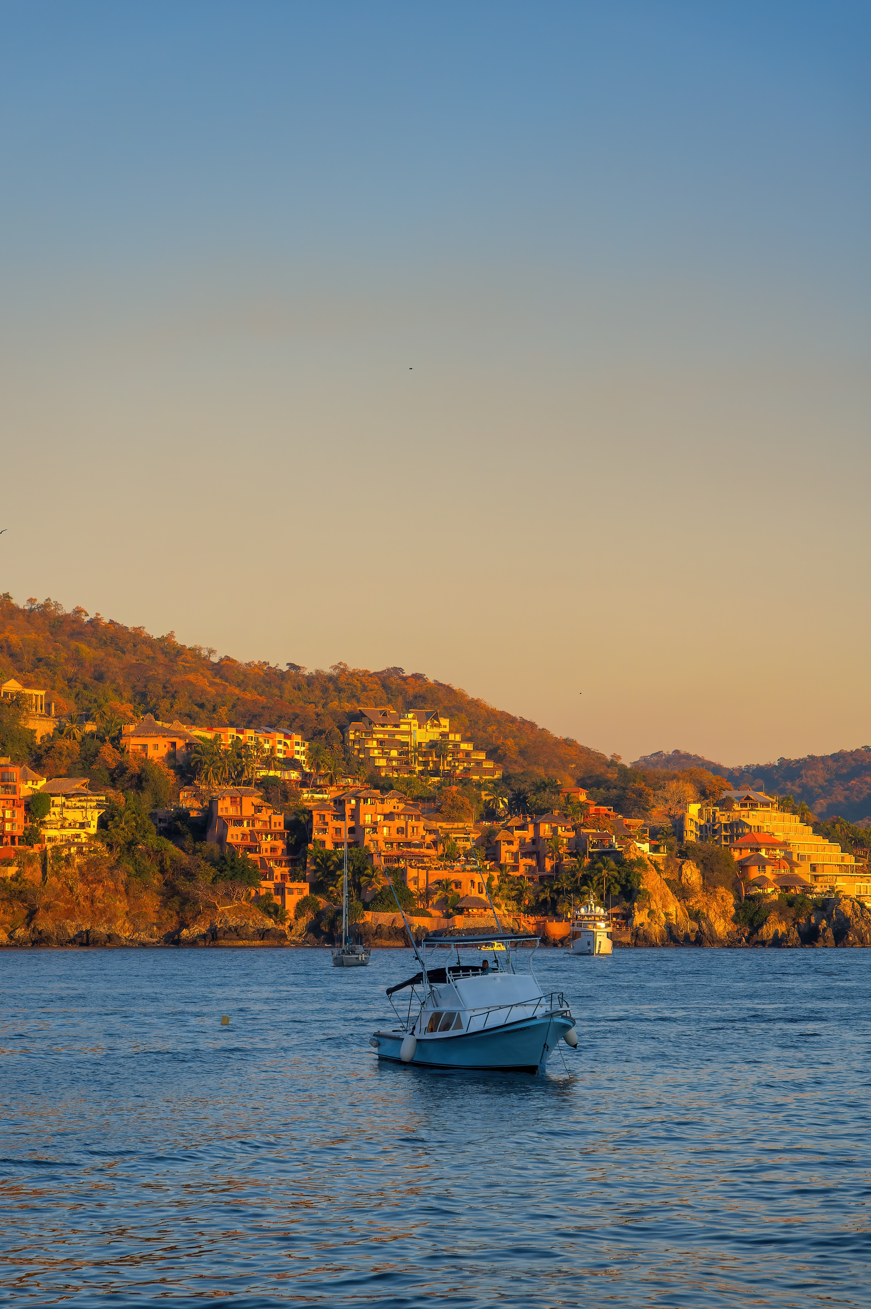 A Zihuatanejo beach landscape in Guerrero
