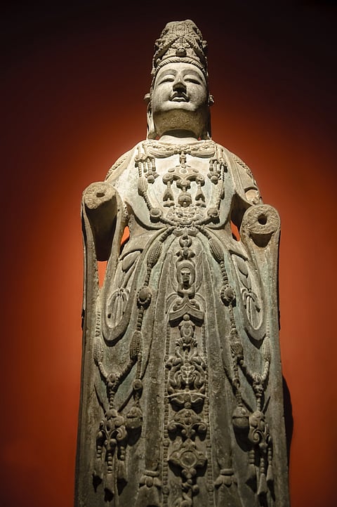 A sculpture at the Shanghai Museum