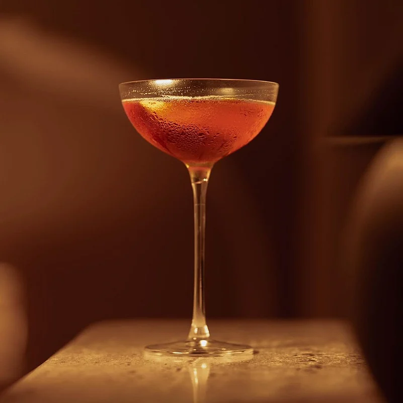Paper Plane is a drink made of bourbon, Aperol, Montenegro and fresh lemon juice