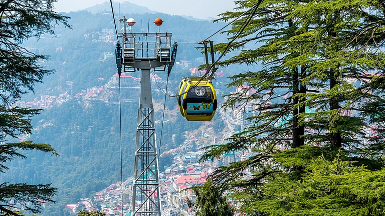 The Jakhu Ropeway is a popular tourist destination in Shimla - Shutterstock.com