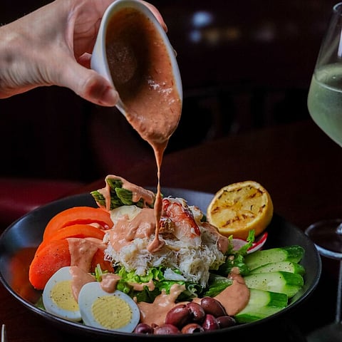 A serving of Crab Louie Salad