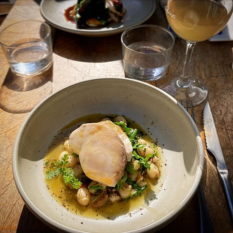 The food fuses Japanese and Middle Eastern flavours with flair