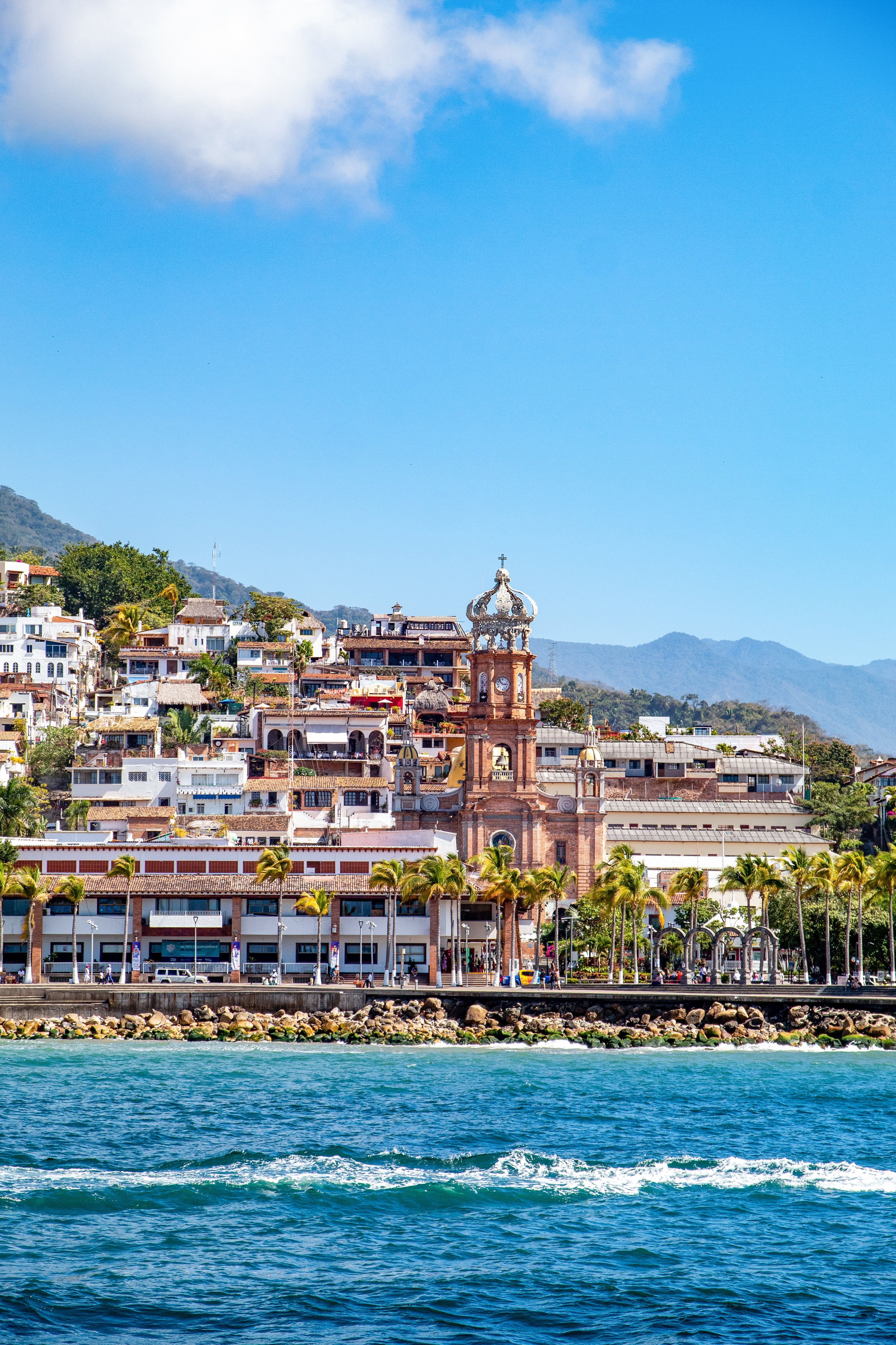 A beautifull view from Puerto Vallarta from the sea