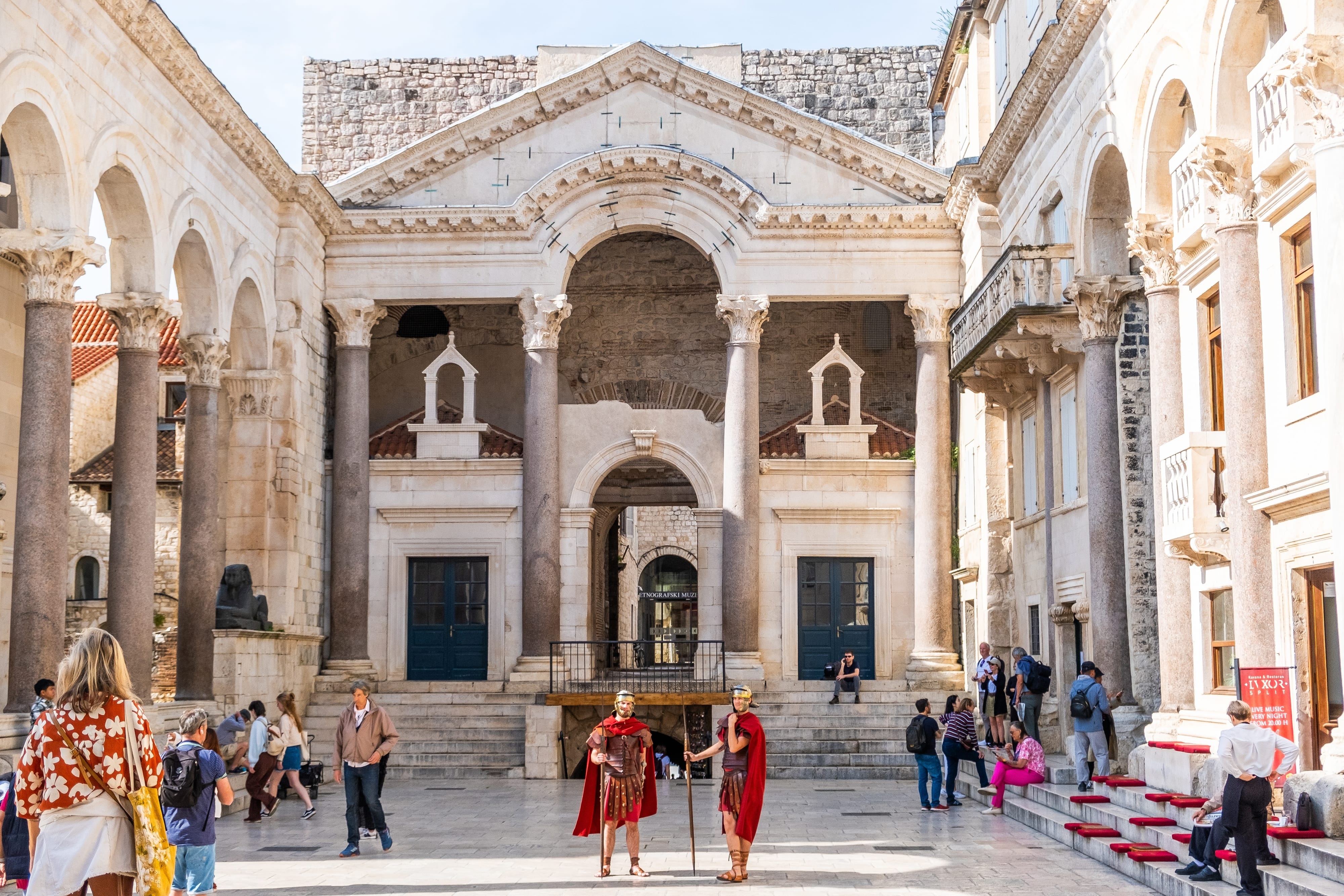 Walking through the maze-like alleys of Diocletians Palace, the author was transported to the Roman era