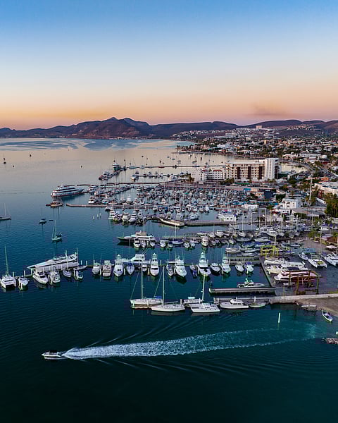 The coastline of La Paz