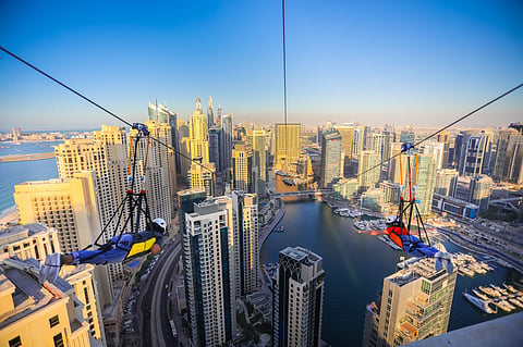 The XLine Dubai Marina has twice the number of lines so that friends and family can ride in tandem