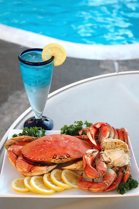 A platter of Dungeness Crab