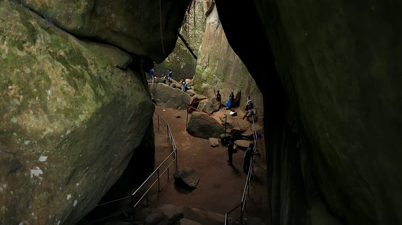 Edakkal Caves is a popular tourist attraction in Wayanad that was made inaccessible in the light of threats posed by landslides and heavy rainfall