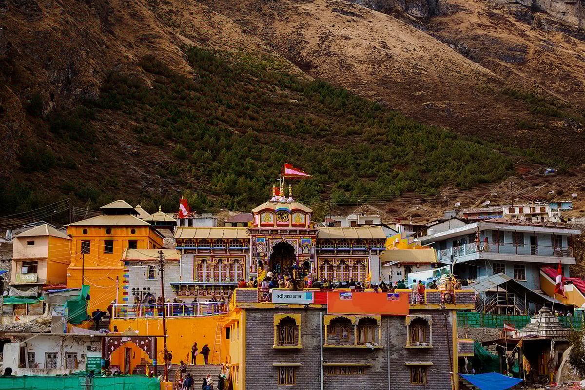 A view of the Badrinath Dham