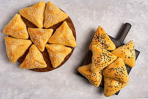 In the Arab countries near the Mediterranean, the "sambusak" is a popular snack