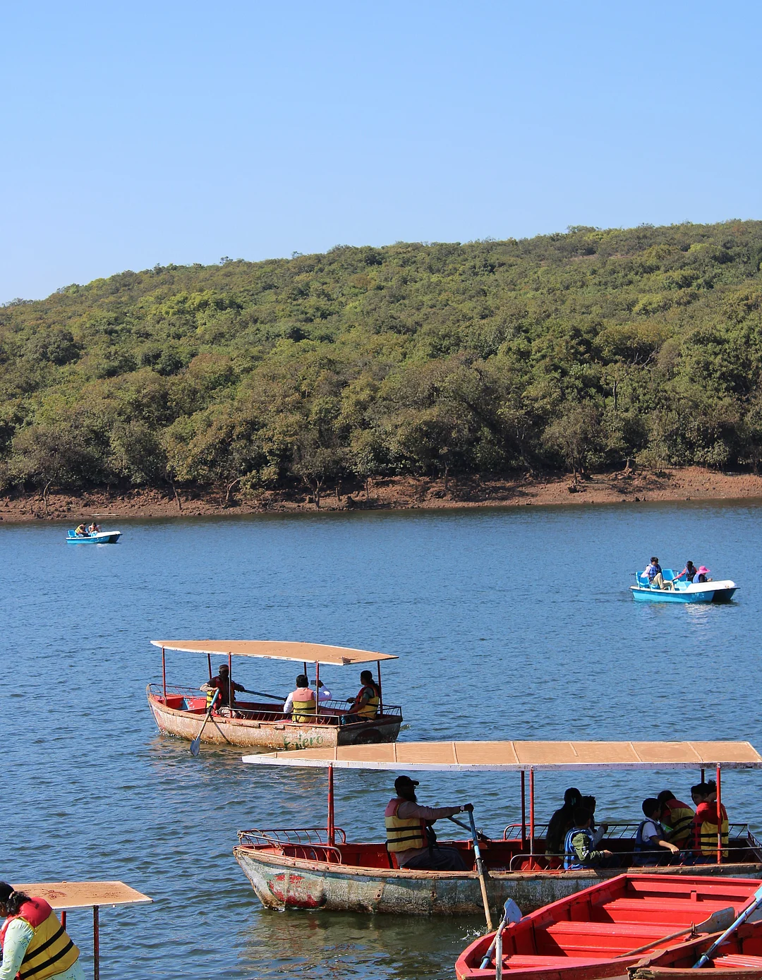 Boating at the Venna Lake of Mahabaleshwar